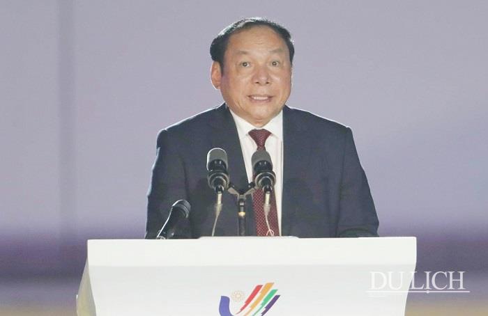Bộ trưởng Bộ VHTTDL Nguyễn Văn Hùng, Trưởng BTC SEA Games 31 phát biểu